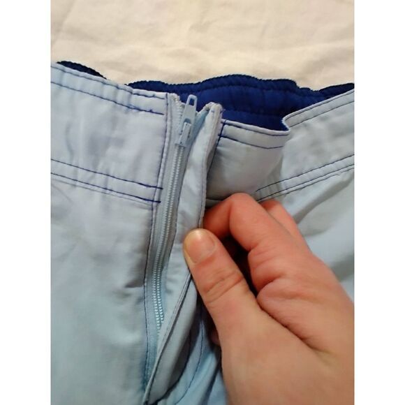 Nike Blue Women's Size Small Capri Cotton Blend Athletic Pants With Drawstring - Picture 3 of 9